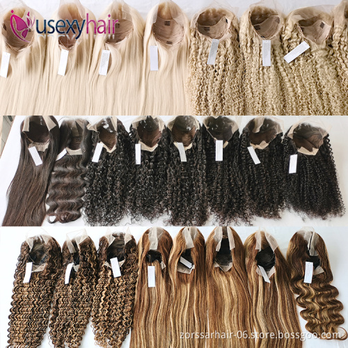 100% Brazilian human hair wig HD transparent Swiss full lace wig,curly cuticle aligned lace front wig,360 lace frontal wig